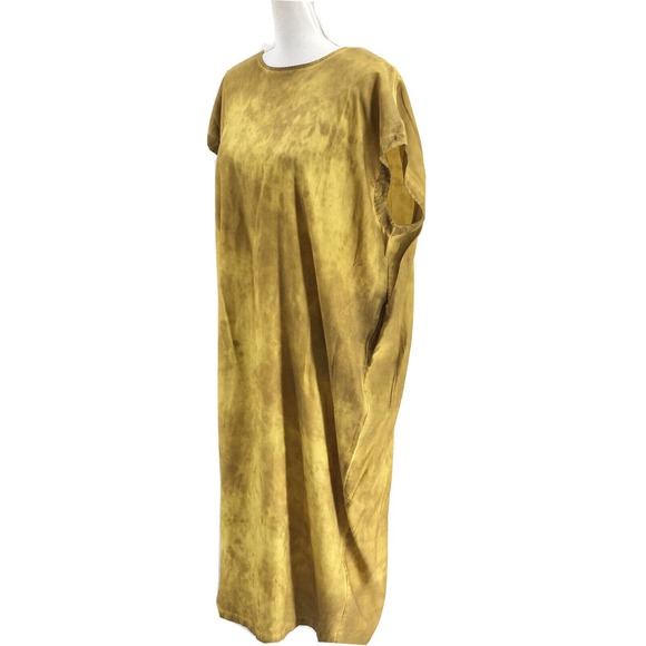 CAARA NEW Womens Size Medium Lightweight Tie Dye Midi Dress Oversized Pullover - Picture 6 of 9